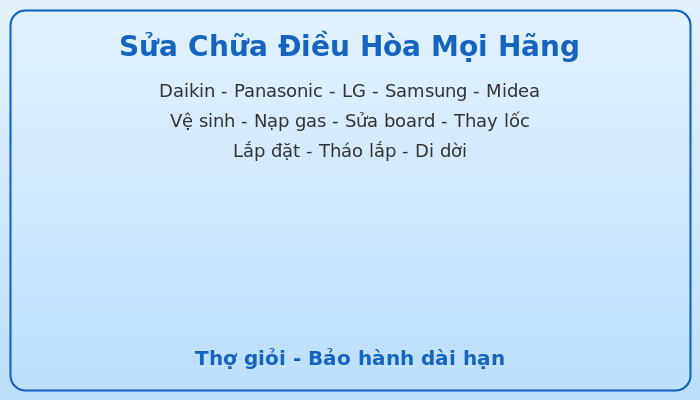 Dịch vụ sửa chữa điện lạnh Hà Nội