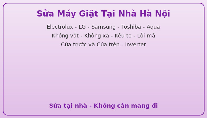 Sửa máy giặt tại nhà Hà Nội
